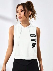 SHEIN Tekst Sport sweatshirt Koord