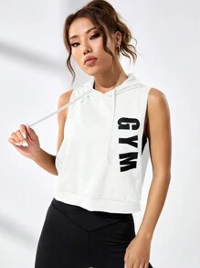 SHEIN Tekst Sport sweatshirt Koord