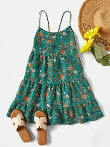 Soleia Allover Floral Print Cami Dress - Multicolor - View 1