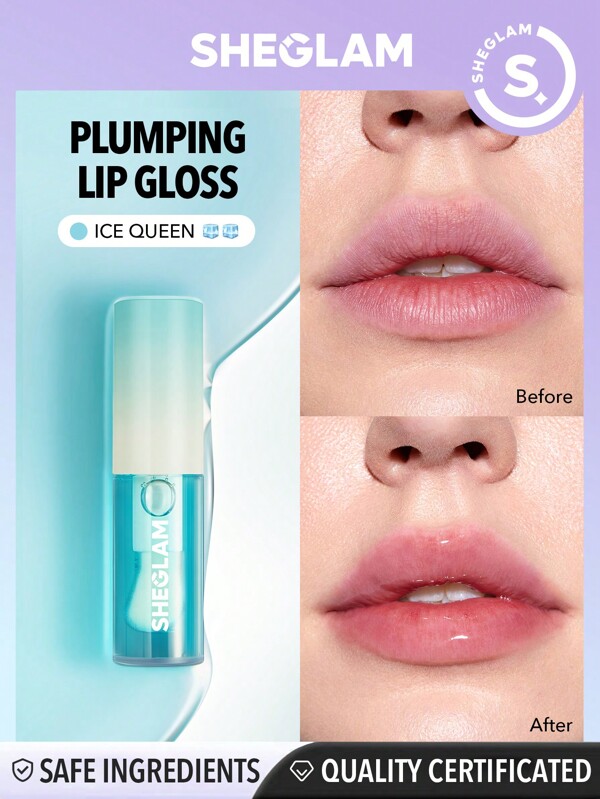 SHEGLAM Ice Queen Plumping Lip Gloss Instant Cooling Volumising Lip