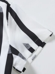 Manfinity RSRT Áo sơ mi Nam Dây kéo Túi Nút phía trước Tất cả trên in Giải trí - trắng - Xem 3