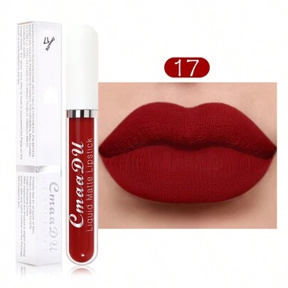 Brillo de labios mate de larga duración a prueba de agua 17 Copa de crema antiadherente para labios
