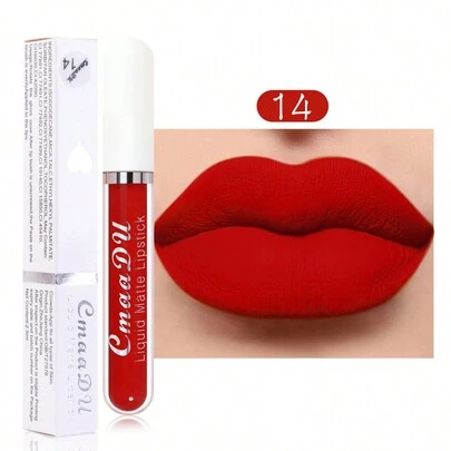 Brillo de labios mate de larga duración a prueba de agua 14 Copa antiadherente Crema de labios
