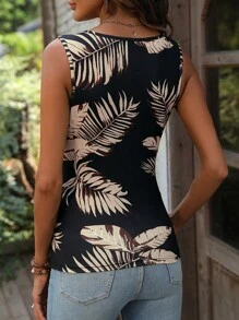 Breezaya Áo khoác và áo lót dành cho xe tăng nữ Nút Xù Trọn gói Nhiệt đới Boho - Nhiều màu - Xem 2