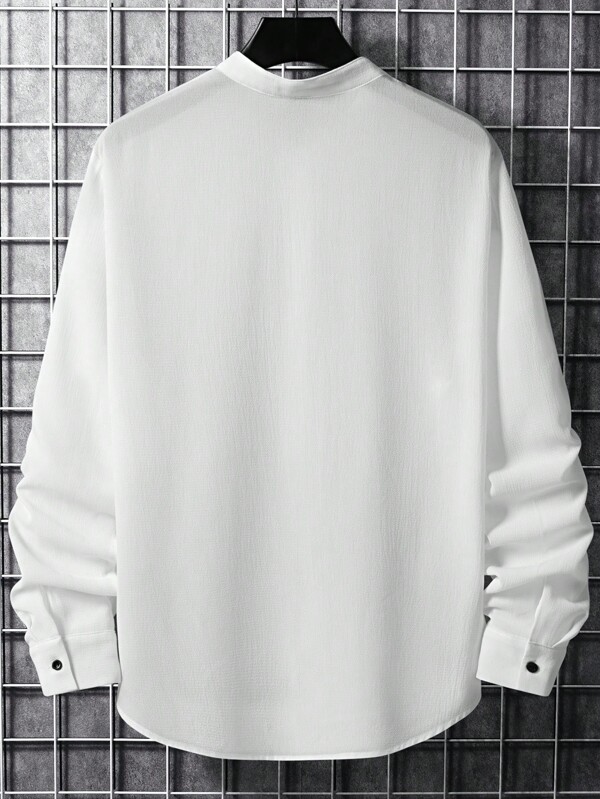 Manfinity Homme Men Half Button Shirt SHEIN UK