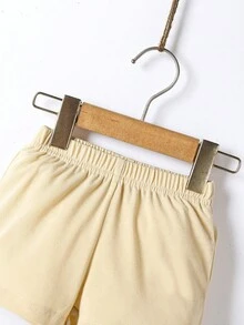 SHEIN Baby Boy Floral Print Shirt & Shorts - Multicolor - View 9