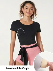 GLOWMODE Camiseta Envolvente Multiusos Featherfit™ - Negro - Ver 5