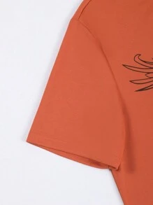 Manfinity LEGND Bộ hai mảnh Nam Dây kéo Đắp vá Túi Thú vật Lá thư Giải trí - trái cam - Xem 6