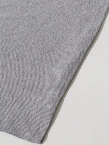 SHE(IN) BRASIL Solid Crop Tank Top - Xám - Xem 5