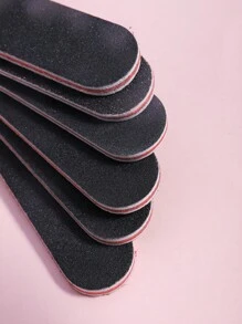 6 limas de uñas reutilizables de doble cara, tablero de esmeril, palitos para manicura y pedicura, limas para pulir y pulir tiras de uñas brillantes y suaves