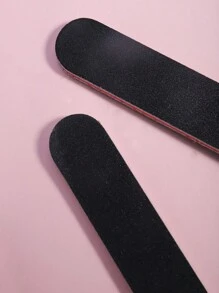 6 limas de uñas reutilizables de doble cara, tablero de esmeril, palitos para manicura y pedicura, limas para pulir y pulir tiras de uñas brillantes y suaves