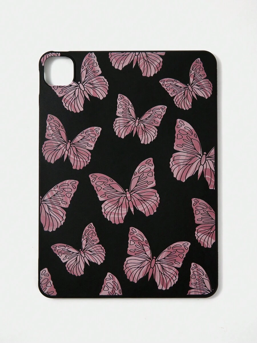 Maryam Alam 1pc Butterfly Pattern TPU Case Compatible With iPad - Multicolor - View 1