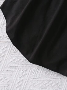 SHEIN 女孩素色吊帶連衣裙&羊腿袖夾克 - 彩色 - 查看 9