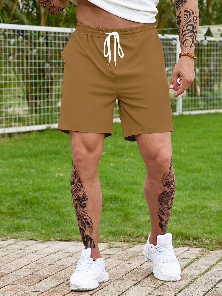 Manfinity Homme Quần Short Nam - Lạc đà - Xem 1