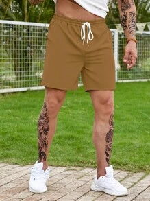 Manfinity Homme Quần Short Nam - Lạc đà - Xem 4