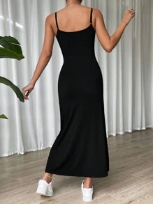 SHEIN EZwear Solid Cami Dress