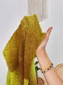 SHEIN Essnce 漸層前紐扣開襟衫 - 彩色 - 查看 7