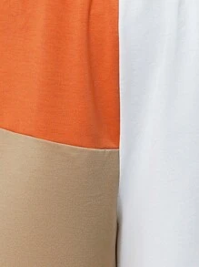 Flirla Plus Colourblock Elastic Waist Shorts - Multicolor - View 3