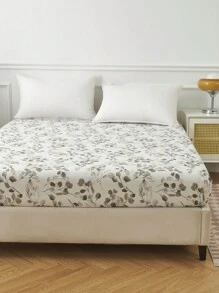Bộ 4 tấm/bộ Bộ ga trải giường họa tiết hoa lá thực vật Bộ ga trải giường mềm mại dễ chăm sóc bằng sợi nhỏ Bộ ga trải giường vừa vặn (1 tấm ga trải giường phẳng + 1 tấm ga trải giường vừa vặn + 2 vỏ gối) Bộ ga trải giường vừa vặn King Queen Full TWIN KÍCH THƯỚC Túi sâu lên đến 11,8 inch Vỏ gối, mềm mại, thoáng khí, không nhăn Tốt hơn cho giấc ngủ, Phong cách khách sạn sang trọng, Quà tặng cho bố mẹ Bạn bè Bộ đồ giường ký túc xá Bộ đồ giường trường học - trắng - Xem 8