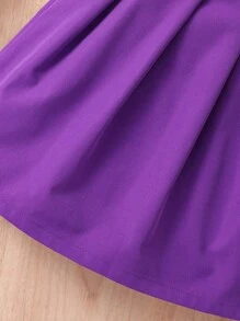 SHEIN Bộ hai mảnh Gái Xếp li Lá thư Giải trí - Nhiều màu - Xem 5