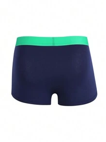 男士5入組字母圖案平角內褲 - 彩色 - 查看 2