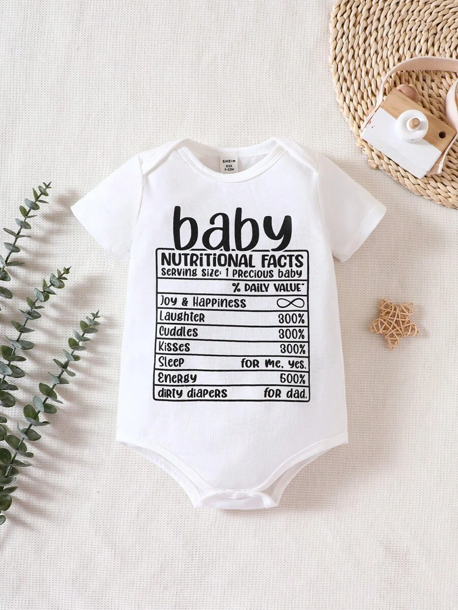 Mono Con Estampado De Letra Para Bebé Niña - Blanco - Ver 1