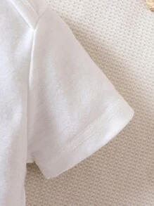 Mono Con Estampado De Letra Para Bebé Niña - Blanco - Ver 6
