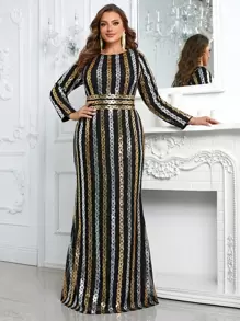 YISIKADO 大碼晚宴禮服裙（重工款） - 彩色 - 查看 1