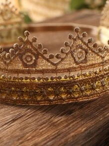 Newborn Photography Crown Prop - Gold - View 4