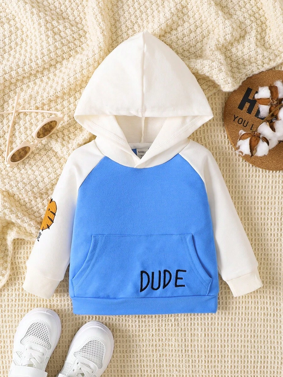 Áo nỉ tay raglan in chữ và hoạt hình cho bé trai - Nhiều màu - Xem 1