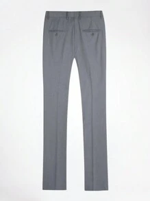 CLOUDSTYLE Men Single Button Blazer & Trousers Suit - Grey - View 4