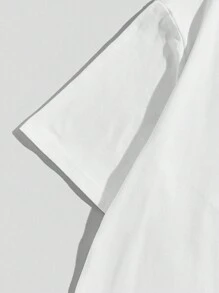 BLACKCHAINSTD Hombres Camiseta con estampado de figura - Blanco - Ver 3