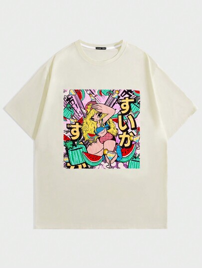 Sweet Eyes Guys Cartoon Graphic Tee