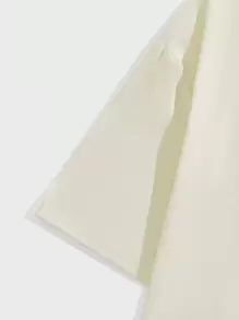 Sweet Eyes ROMWE MEN 男士卡通圖案T恤 - 杏色 - 查看 3