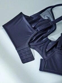 LUVLETTE Sujetador de camiseta sin relleno con varillas y escote pronunciado - Azul - Ver 8