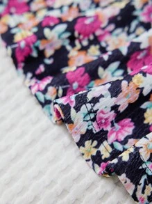 女孩印花百褶半身裙 - 彩色 - 查看 3