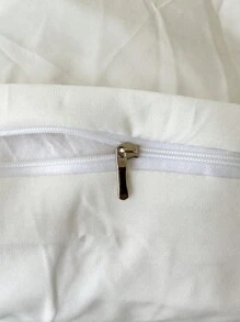 Bộ 3 vỏ chăn thêu hoa và cây với 1 vỏ chăn và 2 vỏ gối, Bộ chăn ga gối dệt gia đình hiện đại - trắng - Xem 6