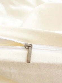 3 Cái/bộ Vật Có Hoa & Thêu Hoa Túi Đựng Chăn Màn Và Vỏ Gối Bộ Nhà Hiện Đại Dệt Bộ Chăn Ga Gối - Màu be - Xem 7