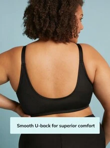 LUVLETTE Áo ngực Plus Dream Curve Support + Đóng phía trước - màu đen - Xem 6