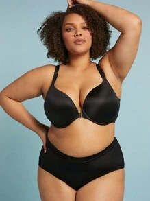 LUVLETTE Áo ngực Plus Dream Curve Support + Đóng phía trước - màu đen - Xem 10