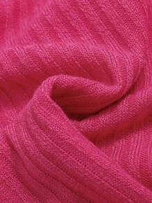 SHEIN Leap Crew Teen Girls Solid Bandana Hem Cami Top - Hot Pink - View 4