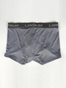 Men 5pcs Letter Graphic Boxer Brief - Multicolor - View 2