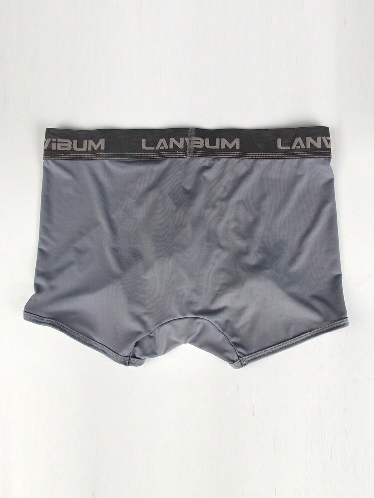 Men 5pcs Letter Graphic Boxer Brief - Multicolor - View 2