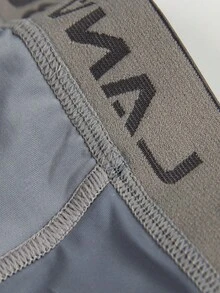 Men 5pcs Letter Graphic Boxer Brief - Multicolor - View 5