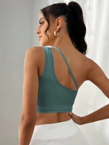 Yoga Sxy Sport BH mit einer Schulter frei, Crop