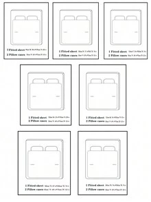 灰色的縫紉細節床上用品包括床單套,枕套 - 深灰色 - 查看 8