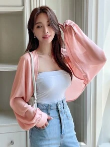 DAZY Áo nữ màu trơn Giải trí - Hồng - Xem 6