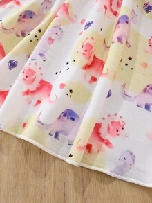 嬰兒恐龍印花洋裝 - 彩色 - 查看 6