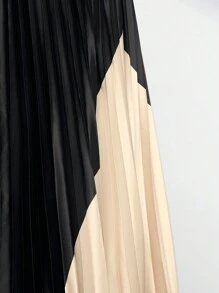Maija 雙色百褶半身裙工作服 - 彩色 - 查看 7