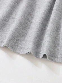 SHEIN Playful Pals 嬰兒Polo領褶皺細節連衣裙 - 灰色 - 查看 5